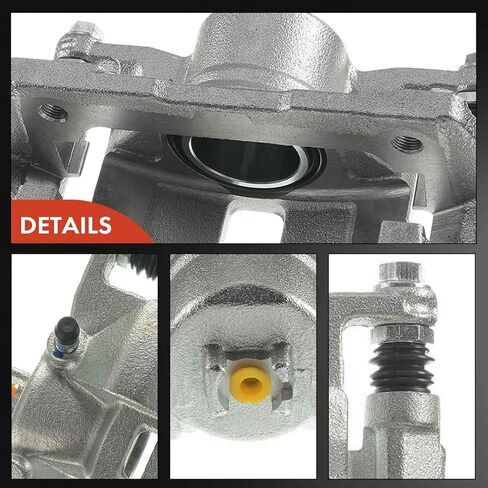 A-Premium Disc Brake Caliper Assembly with Bracket Compatible with Acura and Honda Models - CSX 2006-2011 L4 2.0L, Civic 2006-2015, 1.8L - Front Driver and Passenger Side, 2-PC Set in Saudi Arabia