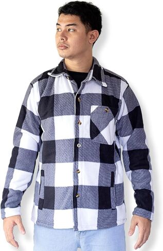 سترة بغطاء للرأس مبطنة بالصوف الشيربا للرجال in Kuwait