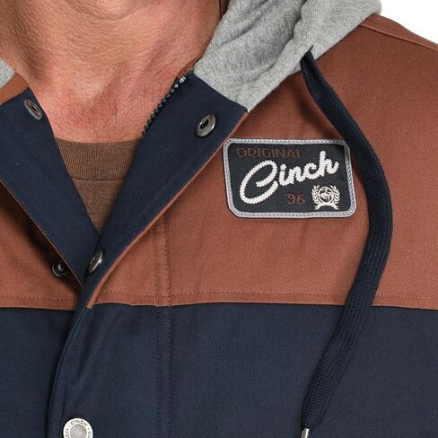 Cinch Western Jacket Mens Blocked Hoodie Snap Multi-Color MWJ1092004 in Saudi Arabia