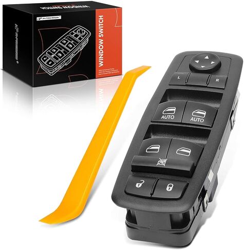 A-Premium 3+9 Pins Master Power Window Switch Compatible with 2013-2015 Ram 1500 2500 3500, 2012-2020 Dodge Grand Caravan, 2012-2016 Chrysler Town & Country, Blue LED, Replace# 68110866AA, 68110866AB in Saudi Arabia