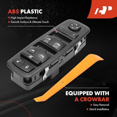 A-Premium 3+9 Pins Master Power Window Switch Compatible with 2013-2015 Ram 1500 2500 3500, 2012-2020 Dodge Grand Caravan, 2012-2016 Chrysler Town & Country, Blue LED, Replace# 68110866AA, 68110866AB in Saudi Arabia