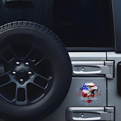 JLHAPPY-We The People 1776 American Bald Eagle Flag Car Decals -250th Anniversary of the United States Sticker -Removable 7 inch Patriotic Vinyl Decal for Auto Car Truck SUV Trailer Window Vinyl Decal in Saudi Arabia
