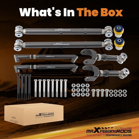 مجموعة أذرع التحكم الخلفية والأذرع الخلفية القابلة للتعديل من maxpeedingrods لـ GM A-Body 1967-1972 in Saudi Arabia