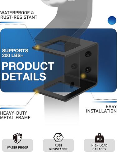 2.5 Inch Truck Bed Hitch Holder, Trailer Hitch Storage Bracket, Wall Mount Rack, Storage Holder for 2.5" Ball Mount Shank in Kuwait