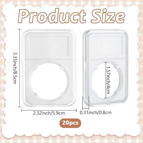 20 عبوة 40 مم حامل عرض لوح العملات المعدنية من البلاستيك الشفاف وأكمام حماية لهواة جمع العملات وحقيبة عرض حامل للمنزل والمكتب وتنظيم المجموعة واللوازم in Kuwait