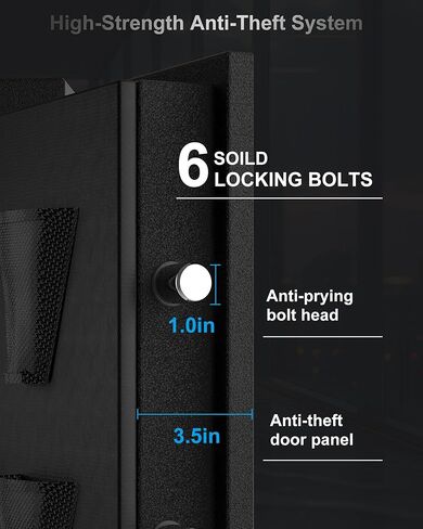 TIGERKING 8.78 قدم مكعب مقاوم للحريق ومقاوم للماء وآمن للمنزل، فولاذ شديد التحمل، 40 دقيقة 1200 درجة فهرنهايت للحماية من الحرائق، حماية للمياه لمدة 72 ساعة، قفل لوحة مفاتيح سهل الوصول، جيوب منظم الباب، أرفف قابلة للتعديل in Kuwait