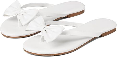 Bow Flip Flops for Women Flat Thong Sandals Open Toe Summer Shoes | Slip-On Thong, Bow Knot for Beach, Vacation, Party Dress Outfits in Saudi Arabia