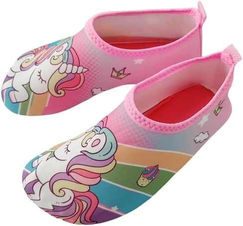 Girls Water Shoes Non-Slip Quick Dry Barefoot Aqua Beach Swim Pool Socks in Saudi Arabia