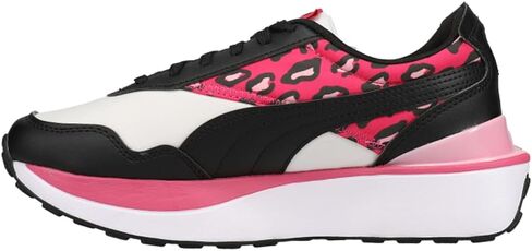 PUMA Kids Girls Cruise Rider Summer Roar Leopard Sneakers Shoes Casual - Black in Saudi Arabia