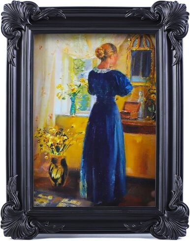 SIKOO 4x4 Vintage Picture Frames Small 4x4 Antique Ornate Picture Frame Square with Glass Front for Tabletop and Wall Hanging Vintage Wall Decor Gallery Wall Bronze Gold in Kuwait