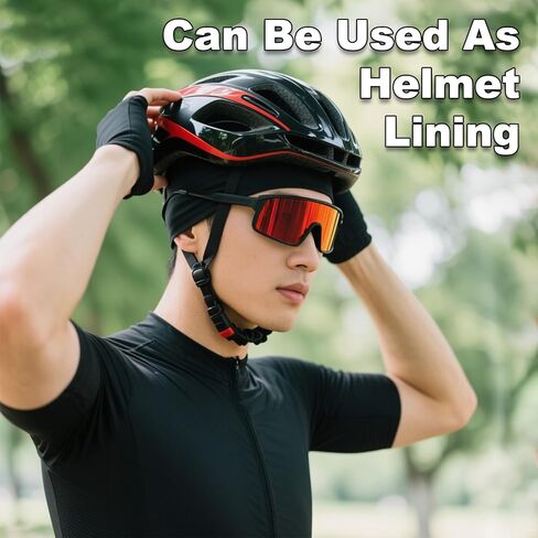 3pcs Football Skull Caps Silk Skull Cap for Locs Moisture Wicking Stretchy Breathable Cooling Helmet Liner Cycling Caps Sweat Running Beanie Hat for Men Women(Black/White/Gray) in Kuwait