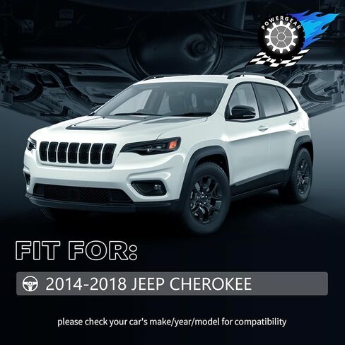 طقم توجيه تعليق POWERGEAR أمامي سفلي للسائق والراكب، أذرع تحكم FWD مع وصلات كروية، وصلات شريطية، قضبان ربط خارجية/داخلية متوافقة مع 2014 2015-2018 Jeep Cherokee RK643179 10 قطع in Kuwait