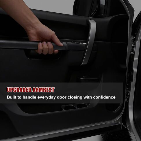 Front Left Driver Side Armrest Repair Kit for 2010–2014 Chevy Silverado 1500 2500HD 3500HD & 2010–2014 GMC Sierra 1500 2500HD 3500HD | Only for Door Panel with Release Handle Below Armrest, Black in Kuwait