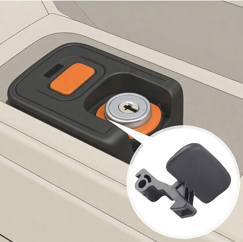 مسند ذراع وحدة التحكم المركزية باللون الأسود يستبدل مشبك المزلاج 84660A7000 84660-A7000 84660A700WK قطع غيار السيارة المتينة المتوافقة مع Kia Forte 2014 2015 2016 ملحقات السيارات in Kuwait