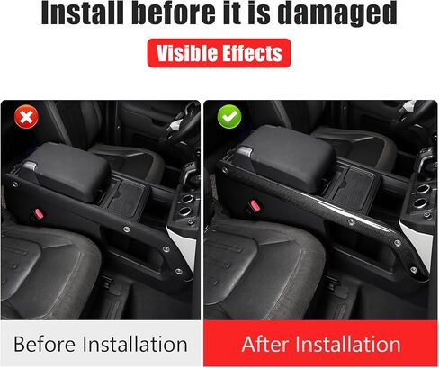 Console Trim Frame for 2020-2024 Land Rover Defender 90/110/130 Interior Carbon Fiber Pattern Upgrade Scratch-Resistant Protective Cover for Center Console Side Trim Modification Accessories in Kuwait