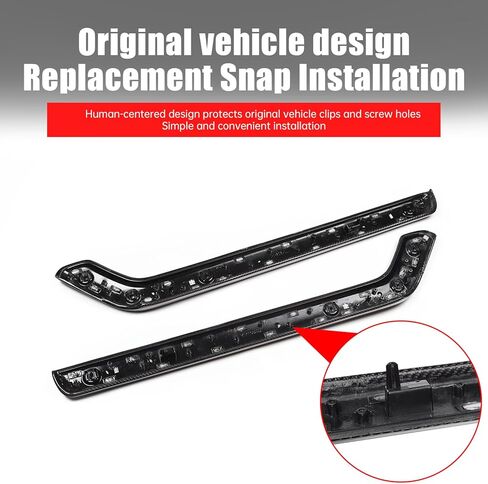 Console Trim Frame for 2020-2024 Land Rover Defender 90/110/130 Interior Carbon Fiber Pattern Upgrade Scratch-Resistant Protective Cover for Center Console Side Trim Modification Accessories in Kuwait