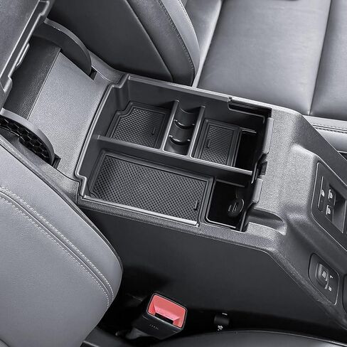 TACOBRO 2026 Upgrade Center Console Organizer Tray for 2025 2026 Ford Bronco 4 Door Full Size Automatic Armrest Storage Insert with Mats, Easy Install Accessories | Not for 2 Door/Manual/Sport Model in Saudi Arabia