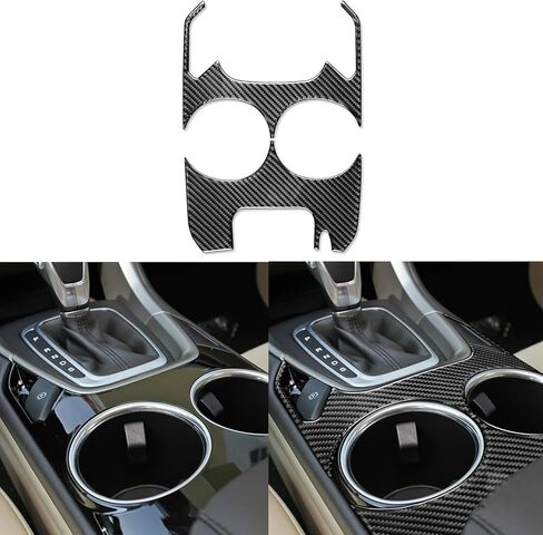 ملصق لوحة تحكم بشاشة ملاحة مركزية من ألياف الكربون الناعمة اللامعة الحقيقية متوافق مع Ford Mondeo/Fusion 2013 2014 2015 2016 2017 2018 2019 ملحقات السيارات الداخلية باللون الأسود in Kuwait