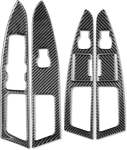 Real Bright Soft Carbon Fiber Car Dash Central Navigation Screen Control Panel ​​Sticker Compatible with Ford Mondeo/Fusion 2013 2014 2015 2016 2017 2018 2019 Auto Interior Accessories Black in Saudi Arabia
