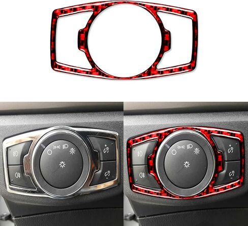 Real Bright Soft Carbon Fiber Car Dash Central Navigation Screen Control Panel ​​Sticker Compatible with Ford Mondeo/Fusion 2013 2014 2015 2016 2017 2018 2019 Auto Interior Accessories Black in Saudi Arabia