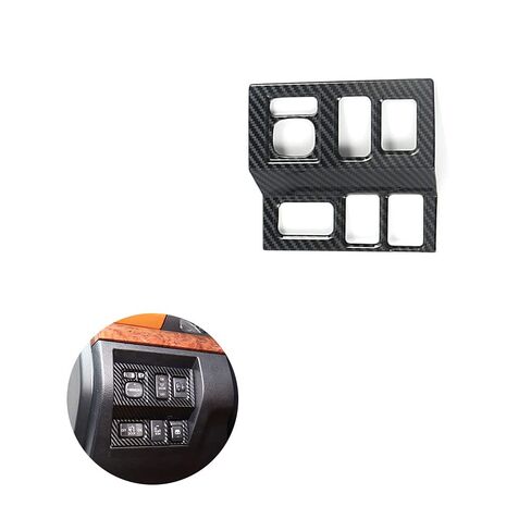 MICROCK Center Console Left Control Switch Cover Trim for Toyota Tundra Crewmax, Double Cab 2014-2021, ABS Carbon Fiber, 1pc in Kuwait