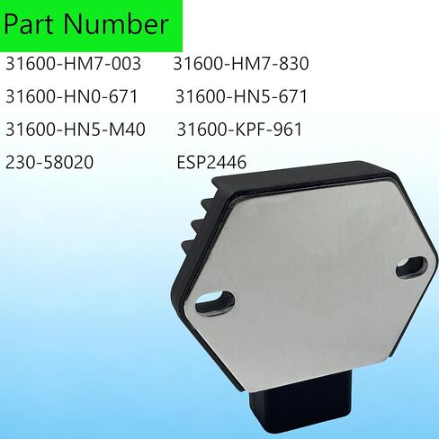 Voltage Regulator Rectifier Compatible With Honda Rancher 350 2000-2006 / Foreman 400 1995-2003 / Foreman 450 1998-2004, Replace 31600-HM7-003, 31600-HN5-671, 31600-HN5-M40, SH683-12, SH683AA in Kuwait