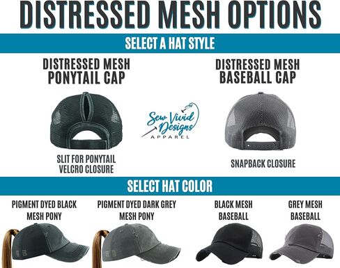 Ball Mom Hat - Softball & Soccer | Distressed Baseball Cap or Ponytail Hat | Personalized Soccer and Softball Mom Hat in Kuwait