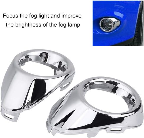 Aramox Front Bumper Fog Light Cover, Chrome-Plated ABS Plastic Bezel Trim, Compatible with Focus 2012-2014 in Saudi Arabia