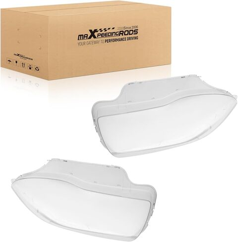 maXpeedingrods 2PCS Pair Headlight Lens Cover for BMW 1 Series E81 E82 E87 E88 1M 2003-2011, 63117159301, 63117159302, 63126924487 in Saudi Arabia