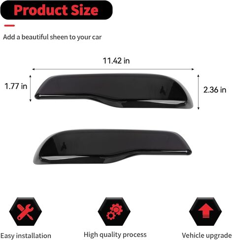 RT-TCZ Smoked Black Rear Fog Light Lamp Trim Cover Decoration Exterior Accessories for Jeep Cherokee 2014-2018 in Saudi Arabia