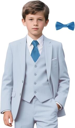 بدلة للأولاد للأطفال مكونة من 6 قطع ملابس رسمية للأولاد المراهقين لحفلات التخرج من الزفاف in Kuwait
