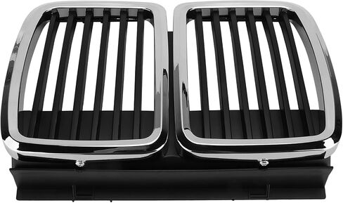 EVGATSAUTO Front Grille, Front Center Grille Grill Chrome 51131884350 Replacement for E30 M3 3 Series 325i 318i 320i in Saudi Arabia