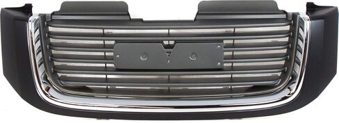 Garage-Pro Grille Assembly for GMC ENVOY 02-09 Ptd-Black Shell/Ptd-Gray Insert w/Chrome Insert Opn'g Mldg in Saudi Arabia