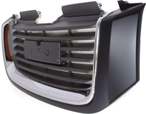 Garage-Pro Grille Assembly for GMC ENVOY 02-09 Ptd-Black Shell/Ptd-Gray Insert w/Chrome Insert Opn'g Mldg in Saudi Arabia