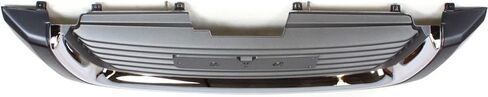 Garage-Pro Grille Assembly for GMC ENVOY 02-09 Ptd-Black Shell/Ptd-Gray Insert w/Chrome Insert Opn'g Mldg in Saudi Arabia