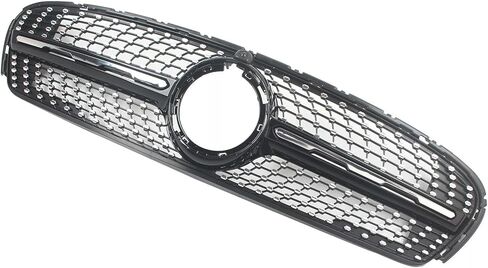 For 2020 2021 2022 Mercedes-Benz GLC-Class GLC 300/300e/350e/43 AMG Front With AMG Package Bumper Diamond Style Grille Center Grill With Black Trim in Saudi Arabia