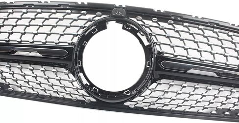 For 2020 2021 2022 Mercedes-Benz GLC-Class GLC 300/300e/350e/43 AMG Front With AMG Package Bumper Diamond Style Grille Center Grill With Black Trim in Saudi Arabia