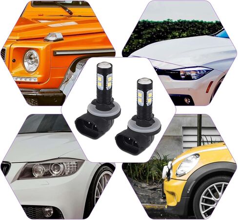 2pcs 50W 881 LED Fog Light Bulbs for 881 889 862 886 894 896 898 Xenon Headlight Bulb Replacement, Bright LED Daytime Running Lights for Cars & Trucks in Saudi Arabia