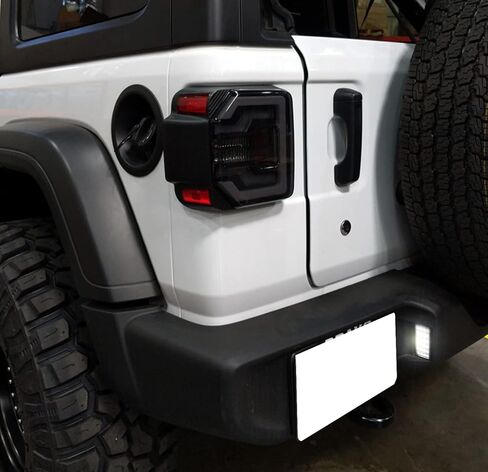 مجموعة إضاءة لوحة ترخيص LED كاملة 3 وات من iJDMTOY OEM-Fit متوافقة مع Jeep 2018-up Wrangler JL JLU، مدعومة بثنائيات LED بيضاء زينون 18-SMD in Saudi Arabia