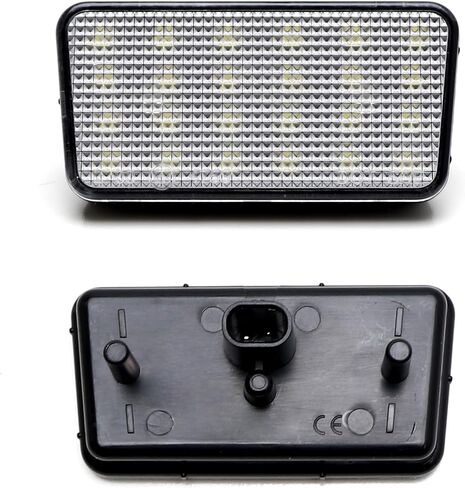 مجموعة إضاءة لوحة ترخيص LED كاملة 3 وات من iJDMTOY OEM-Fit متوافقة مع Jeep 2018-up Wrangler JL JLU، مدعومة بثنائيات LED بيضاء زينون 18-SMD in Saudi Arabia