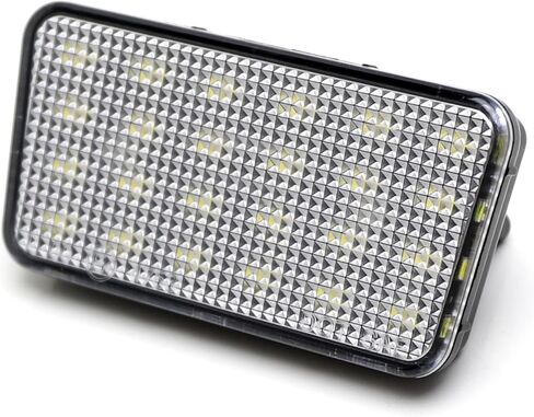 مجموعة إضاءة لوحة ترخيص LED كاملة 3 وات من iJDMTOY OEM-Fit متوافقة مع Jeep 2018-up Wrangler JL JLU، مدعومة بثنائيات LED بيضاء زينون 18-SMD in Saudi Arabia
