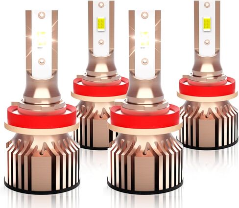 Driving Light Bulbs Fit For 2022 2023 2024 Chevy Silverado 2500HD/3500HD,High Beam Low Beam 6500K White, Direct Installation, IP68, 4-Pack in Saudi Arabia