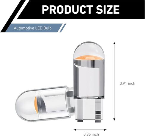30Pcs 194 LED Bulb, 168 2825 W5W T10 Bulbs, 6000K Wedge COB LED, Error Free for Dome Map Door Courtesy Trunk Parking License Plate Lights(Blue) in Saudi Arabia