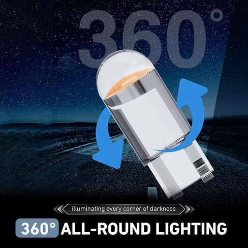 30Pcs 194 LED Bulb, 168 2825 W5W T10 Bulbs, 6000K Wedge COB LED, Error Free for Dome Map Door Courtesy Trunk Parking License Plate Lights(Blue) in Saudi Arabia