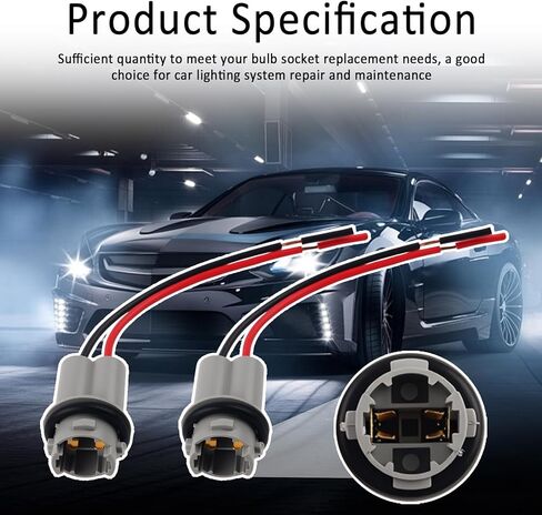 2PCS T15 لمبة مقبس الأسلاك تسخير محول، عكس الضوء المقبس استبدال الأسلاك ضفيرة، التوصيل العالمي والتشغيل اكسسوارات السيارات لعكس، بدوره الضوء، المصباح الأمامي in Saudi Arabia
