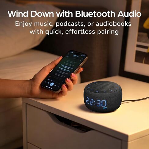 BUFFBEE Bluetooth Speaker Alarm Clock with FM Radio - High Fidelity Sound, Full Range Dimmer, Plugged in Alarm Clock Radio for Bedroom in Kuwait