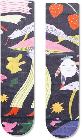 Stance Night Of The Salamander Crew Socks, Black in Kuwait