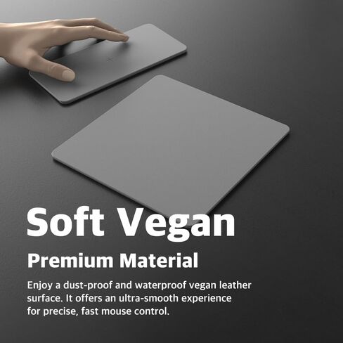 لوحة ماوس شحن لاسلكية سبليت POUT H3 - شاحن Qi سريع مع ملحق مغناطيسي - سطح أملس وقاعدة مضادة للانزلاق - متوافقة مع الهواتف الذكية وسماعات الأذن (رمادي غبار) in Kuwait