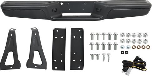 Black Steel Rear Step Bumper with Mounting Bracket Replacement for Dakota 1997 1998 1999 2000 2001 2002 2003 2004 CH1103104 in Saudi Arabia