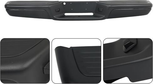 Black Steel Rear Step Bumper with Mounting Bracket Replacement for Dakota 1997 1998 1999 2000 2001 2002 2003 2004 CH1103104 in Saudi Arabia